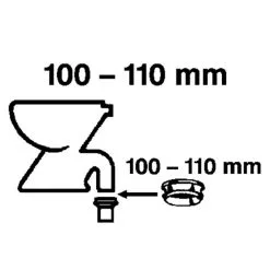 WC-Abgangsverbinder, Gummi -Sanitärinstallation Verkäufe unnamed file 2645