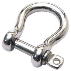 GECCO Schäkel, Geschweift, Stahl, Silberfarben