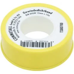 CORNAT Gewindedichtband, Polytetrafluorethylen (PTFE), Gelb