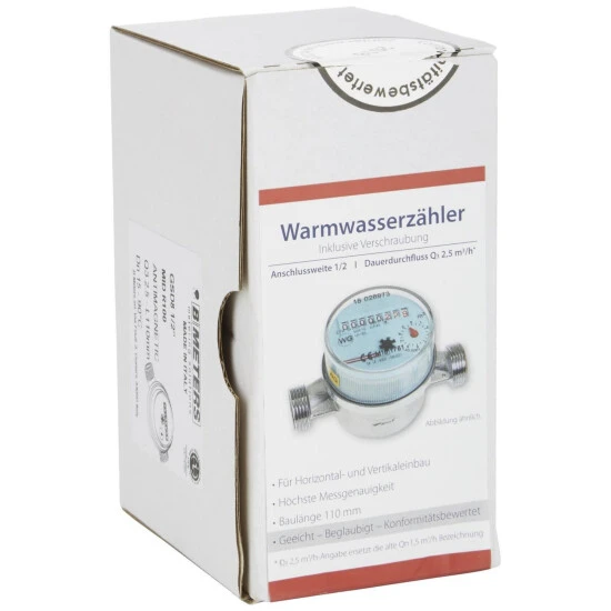 SANITOP-WINGENROTH Wohnungswasserzähler »Zenner«, 2.5m³/h 4 SANITOP-WINGENROTH Wohnungswasserzähler »Zenner«, 2.5m³/h – Bild 4