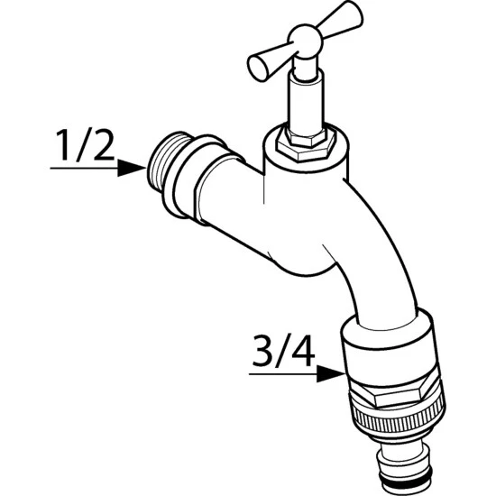 SANITOP-WINGENROTH Auslaufventil »Auslaufventile« 2 SANITOP-WINGENROTH Auslaufventil »Auslaufventile« – Bild 2