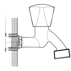 WELLWATER Auslaufventil, Messing, Glänzend, ½" 3 WELLWATER Auslaufventil, Messing, Glänzend, ½" -Sanitärinstallation Verkäufe unnamed file 2913