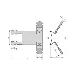 BASI Rolladen-Klemmsicherung, Edelstahl, Edelstahlfarben -Sanitärinstallation Verkäufe unnamed file 294
