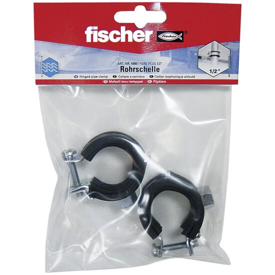 FISCHER Gelenk-Rohrschelle »FGRS Plus«, M 8, Galvanisierter Stahl 1 FISCHER Gelenk-Rohrschelle »FGRS Plus«, M 8, Galvanisierter Stahl