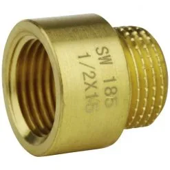 WELLWATER Hahnverlängerung, Messing, Innengewinde: 1/2"