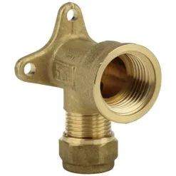 WELLWATER Klemmring-Wandscheibe, Messing, Innengewinde: 1/2"