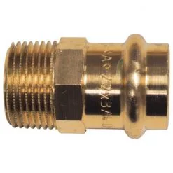 CORNAT Press-Übergangsnippel, Rotguss