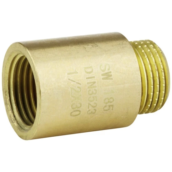 WELLWATER Hahnverlängerung, Messing, Innengewinde: 1/2" 1 WELLWATER Hahnverlängerung, Messing, Innengewinde: 1/2"