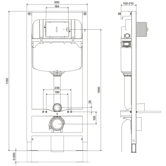SANITOP-WINGENROTH Vorwandelement, Silberfarben 2 SANITOP-WINGENROTH Vorwandelement, Silberfarben – Bild 2