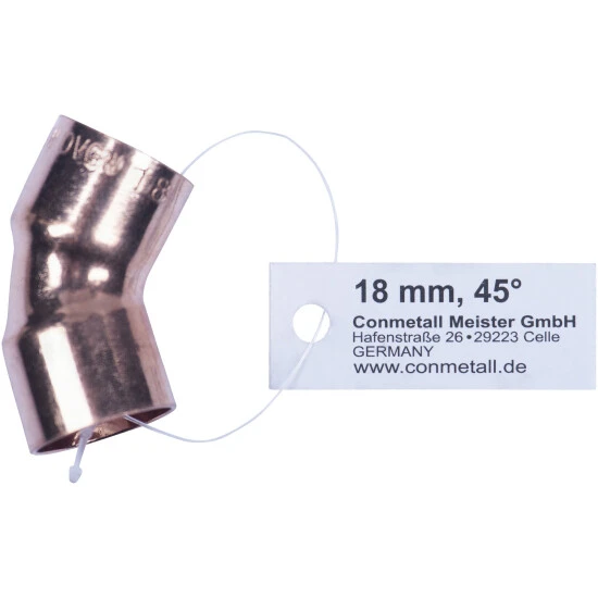 CORNAT Kupferbogen, Rotguss 3 CORNAT Kupferbogen, Rotguss – Bild 3