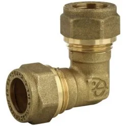 WELLWATER Klemmring-Winkel, Messing