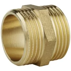 WELLWATER Doppelnippel, Messing