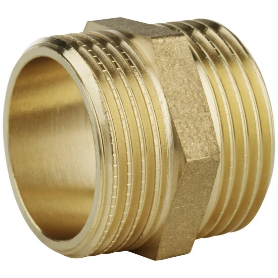 WELLWATER Doppelnippel, Messing 1 WELLWATER Doppelnippel, Messing