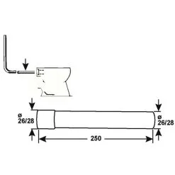 CORNAT Druckspülrohr, Kunststoff -Sanitärinstallation Verkäufe unnamed file 3325