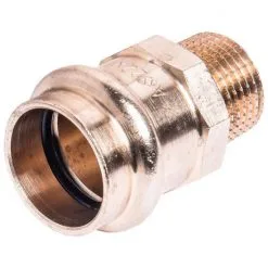CORNAT Press-Übergangsnippel, Rotguss