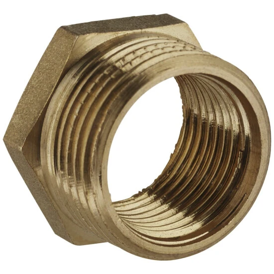 WELLWATER Reduzierstück, Messing, Innengewinde: 1/2" 1 WELLWATER Reduzierstück, Messing, Innengewinde: 1/2"