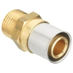 CORNAT Pressübergang »komplett«, Messing/Edelstahl