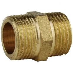 WELLWATER Doppelnippel, Messing