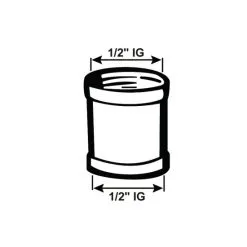CORNAT Muffe, Messing, Innengewinde: 1/2" 7 CORNAT Muffe, Messing, Innengewinde: 1/2" -Sanitärinstallation Verkäufe unnamed file 3390