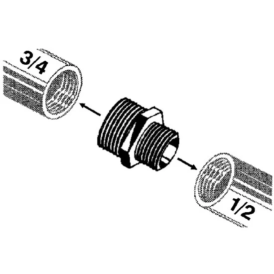 SANITOP-WINGENROTH Reduziernippel, Siliziumbronze 2 SANITOP-WINGENROTH Reduziernippel, Siliziumbronze – Bild 2