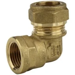 WELLWATER Klemmring-Winkel, Messing