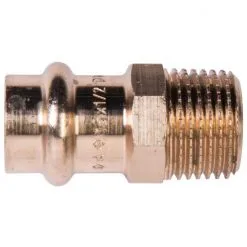 CORNAT Press-Übergangsnippel, Rotguss