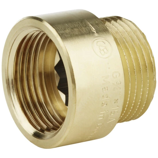 WELLWATER Hahnverlängerung, Messing, Innengewinde: 3/4" 1 WELLWATER Hahnverlängerung, Messing, Innengewinde: 3/4"