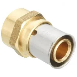 CORNAT Pressübergang, Edelstahl/Messing