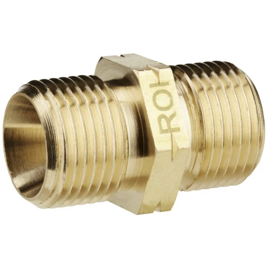 ROTHENBERGER Industrial Doppelnippel, Messing 1 ROTHENBERGER Industrial Doppelnippel, Messing