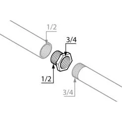SANITOP-WINGENROTH Reduzierstück, Messing -Sanitärinstallation Verkäufe unnamed file 3507