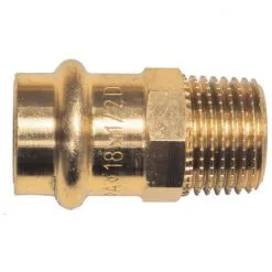 CORNAT Press-Übergangsnippel, Rotguss