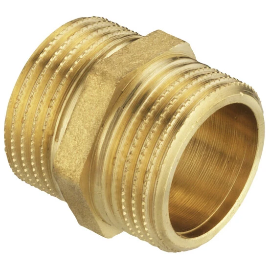 CORNAT Doppelnippel, Messing 1 CORNAT Doppelnippel, Messing