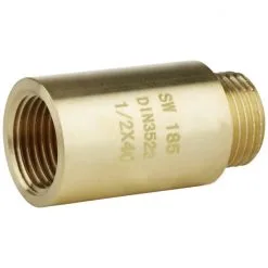 WELLWATER Hahnverlängerung, Messing, Innengewinde: 1/2"