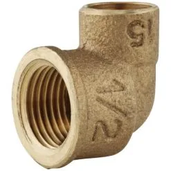 SANITOP-WINGENROTH Winkel, Rotguss, Innengewinde: 1/2"