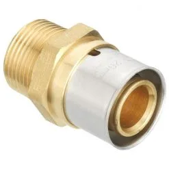 CORNAT Pressübergang, Messing/Edelstahl