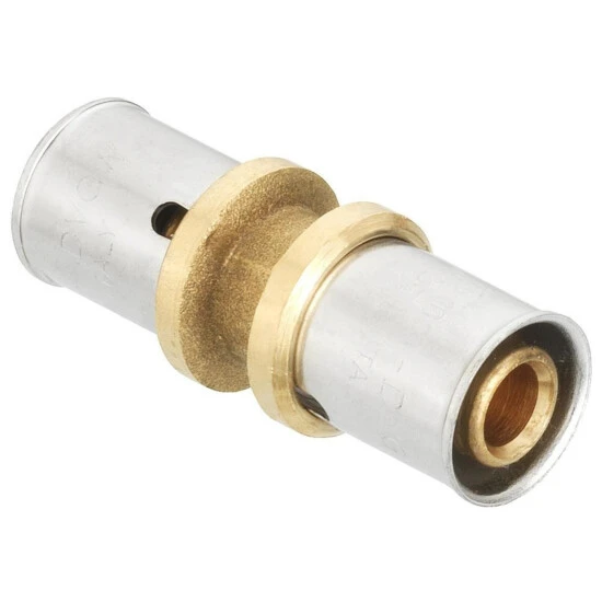 CORNAT Presskupplung, Edelstahl/messing 1 CORNAT Presskupplung, Edelstahl/messing