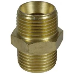 EINHELL Doppelnippel, Metall, Goldfarben