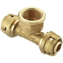 CORNAT T-Stück, 1/2", Messing