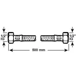 CORNAT Verbindungsschlauch, Länge: M, 10 Bar (max.), Edelstahl 3 CORNAT Verbindungsschlauch, Länge: M, 10 Bar (max.), Edelstahl -Sanitärinstallation Verkäufe unnamed file 453