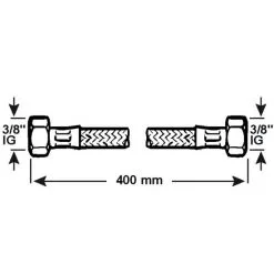 CORNAT Verbindungsschlauch, Länge: M, 10 Bar (max.), Edelstahl 3 CORNAT Verbindungsschlauch, Länge: M, 10 Bar (max.), Edelstahl -Sanitärinstallation Verkäufe unnamed file 500