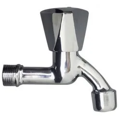 WELLWATER Auslaufventil, Messing Verchromt, 1/2"