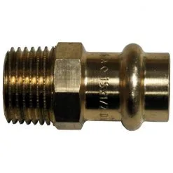 CORNAT Press-Übergangsnippel, Rotguss