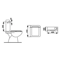 CORNAT Spülkasten, BxHxT: 400 X 410 X 160 Mm, Weiß -Sanitärinstallation Verkäufe unnamed file 542