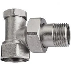 CORNAT Verschraubung, Messing, Silberfarben