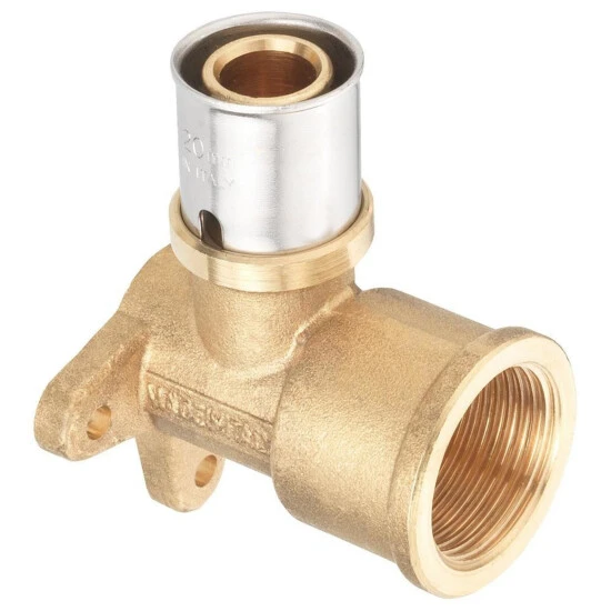 CORNAT Presswinkel, Messing/Edelstahl, Innengewinde: 3/4" 1 CORNAT Presswinkel, Messing/Edelstahl, Innengewinde: 3/4"