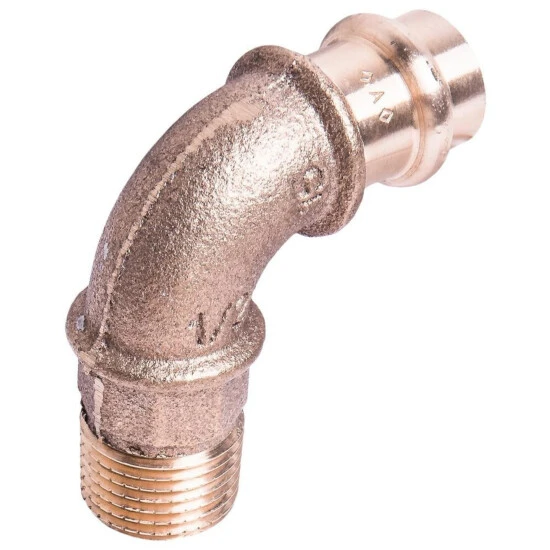 CORNAT Press-Übergangsbogen, Rotguss 1 CORNAT Press-Übergangsbogen, Rotguss