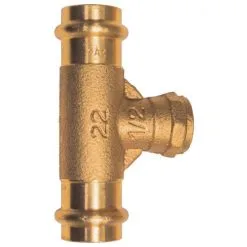 CORNAT Press-T-Stück, Rotguss, Innengewinde: 1/2"