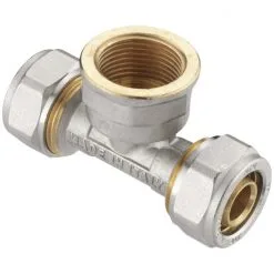 CORNAT T-Stück, Messing, Innengewinde: 3/4"