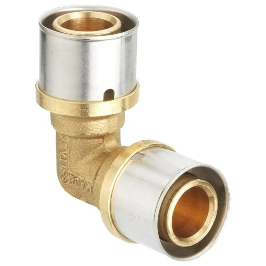 CORNAT Presswinkel, Messing/Edelstahl 1 CORNAT Presswinkel, Messing/Edelstahl