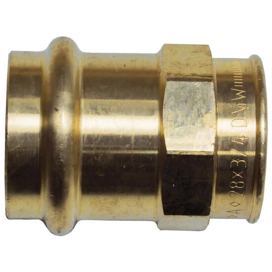 CORNAT Press-Übergangsmuffe, Rotguss, Innengewinde: 3/4" 1 CORNAT Press-Übergangsmuffe, Rotguss, Innengewinde: 3/4"